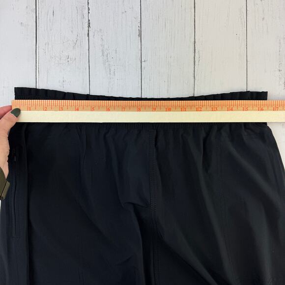 Athleta Black Savannah Midi Length Skirt UPF Paperbag Waist 798610 Size Large - Picture 11 of 12